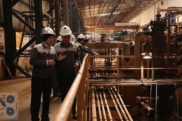 بازدید مدیریت محترم عامل از خط تولید شرکت