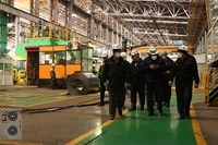 بازدید اعضای محترم هیئت مدیره شرکت فولاد غرب آسیا از خطوط تولید