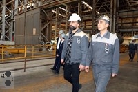 بازدید نایب رئیس و رئیس اتاق بازرگانی استان قم از شرکت فولادغرب آسیا