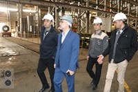 بازدید مدیران ارشد اداره کار قم و وزارت کار از شرکت فولاد غرب آسیا