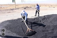 تعمیر جاده ورودی به شهرک صنعتی فولاد نیزار قم