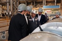 بازدید نایب رئیس و رئیس اتاق بازرگانی استان قم از شرکت فولادغرب آسیا