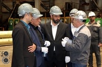 بازدید نایب رئیس و رئیس اتاق بازرگانی استان قم از شرکت فولادغرب آسیا