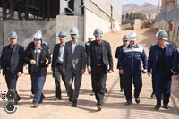 بازدید میدانی معاون امور هماهنگی اقتصادی استاندار و مدیرکل سازمان صمت قم از شرکت فولاد غرب آسیا و گالوانیزه غرب آسیا