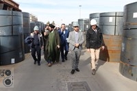 بازدید مدیران ارشد اداره کار قم و وزارت کار از شرکت فولاد غرب آسیا