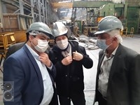 بازدید مدیر کل صنایع فلزی ، برق و لوازم خانگی وزارت صمت از شرکت فولاد غرب آسیا