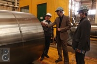 بازدید فرماندار محترم شهرستان قم از شرکت فولاد غرب آسیا